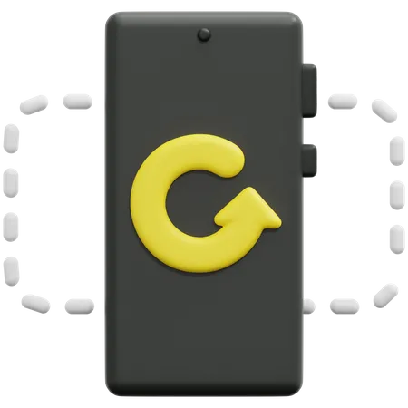 Girar smartphone  3D Icon