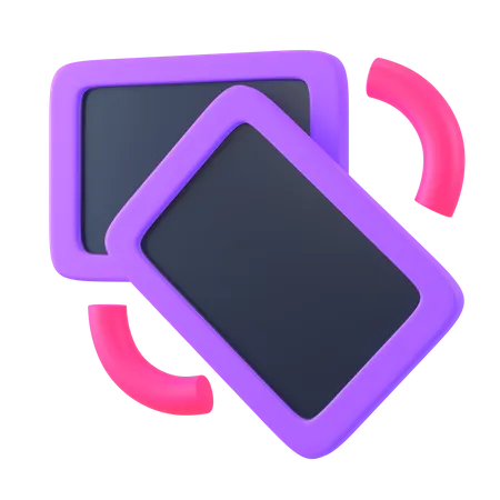 Girar telefone  3D Icon