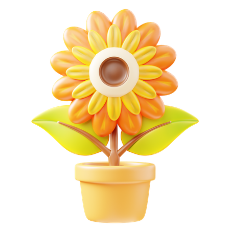 Flor del sol  3D Icon