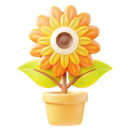 Flor del sol  3D Icon