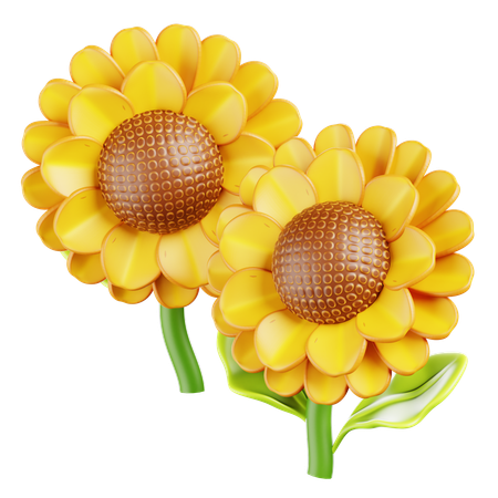 Girassol  3D Icon