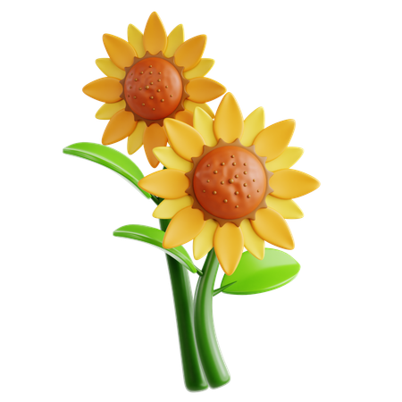 Girassol  3D Icon