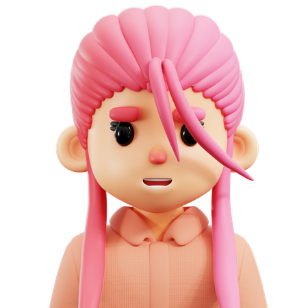 Girl  3D Icon