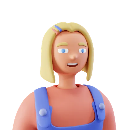 Girl  3D Icon