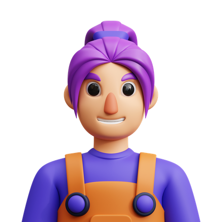 Girl  3D Icon