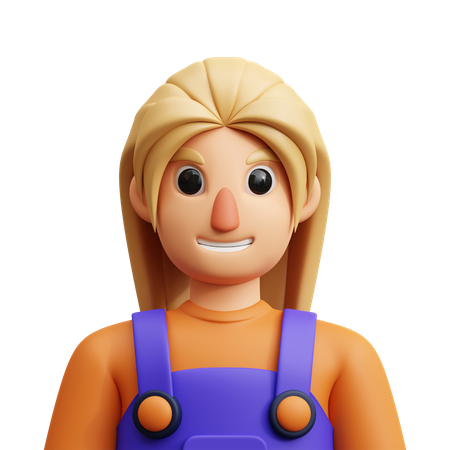 Girl  3D Icon