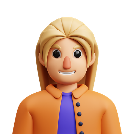 Girl  3D Icon