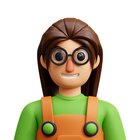 Girl  3D Icon