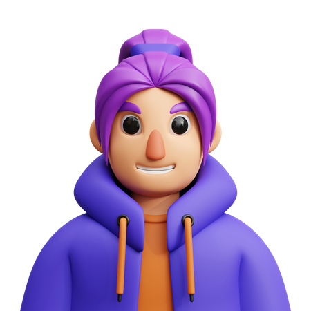 Girl  3D Icon