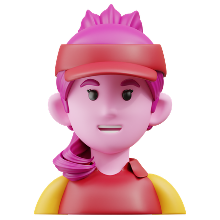 Girl  3D Icon