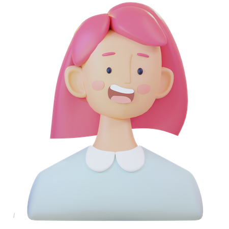 Girl  3D Illustration