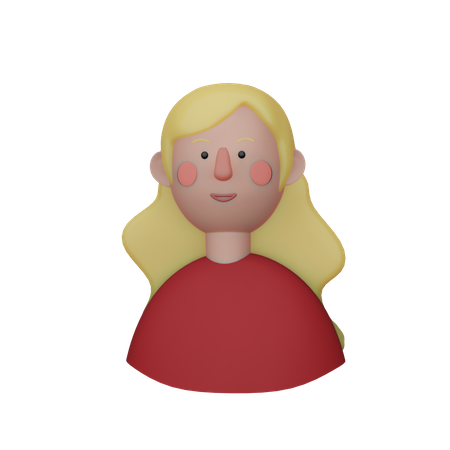 Girl  3D Illustration