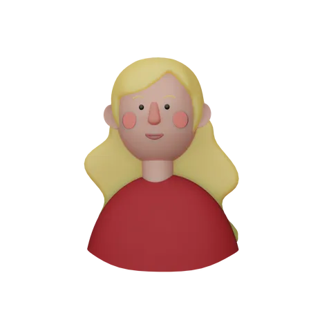 Girl  3D Illustration