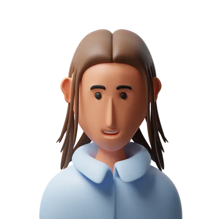 Girl avatar  3D Icon
