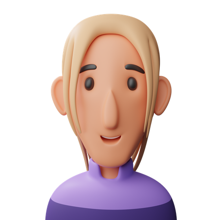 Girl avatar  3D Icon