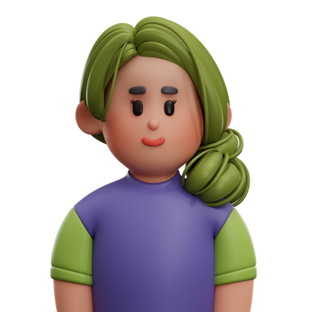 Girl Avatar  3D Icon