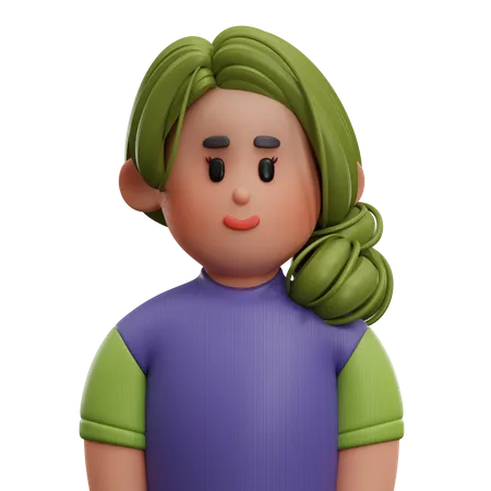 Girl Avatar  3D Icon