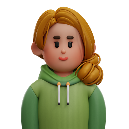 Girl Avatar  3D Icon