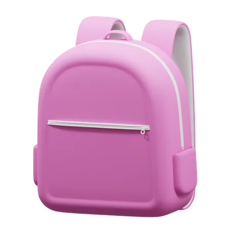 Girl Backpack  3D Icon