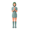3d for girl doing welcome