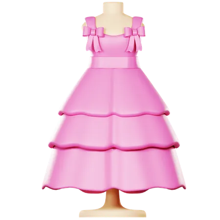 Girl Dress  3D Icon