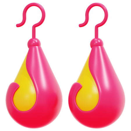 Girl Earnings  3D Icon