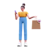 Girl Holding Shopping Bag