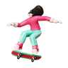 skateboard 3d