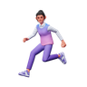 graphics of running pose