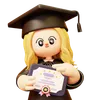 Girl secures Graduation Certificate