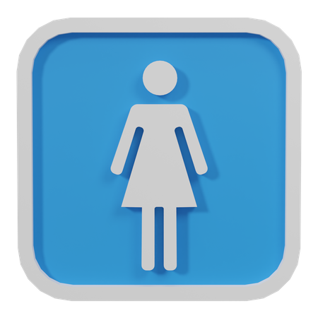 Girl Sign  3D Icon