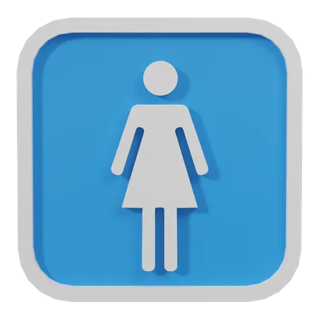 Girl Sign  3D Icon