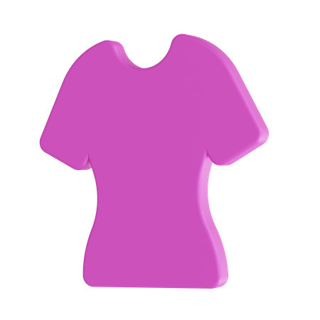 Girl T Shirt  3D Icon