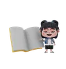 Girl with book