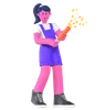 Girl With Party Popper