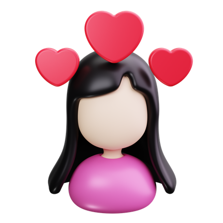 Girlfriend  3D Icon