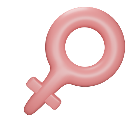 Girls Gender  3D Icon