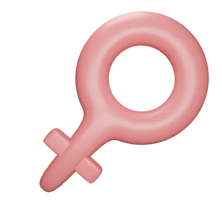 Female Gender Slim 3D Icon