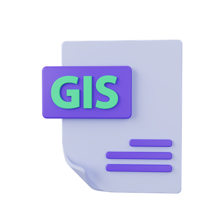 Gis File  3D Icon