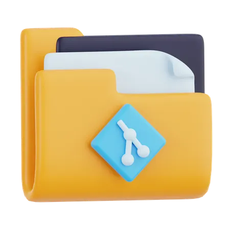 Git Commit  3D Icon