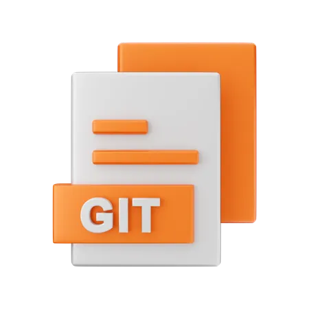 Git File  3D Illustration