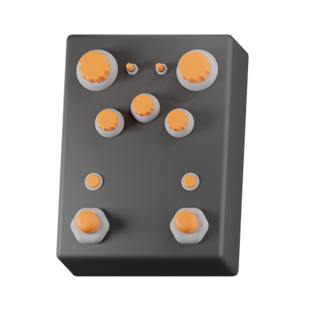 Gitarrenpedal  3D Icon