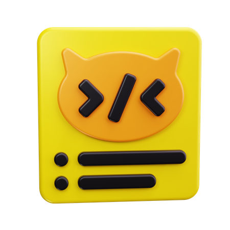 Logo GitHub  3D Icon