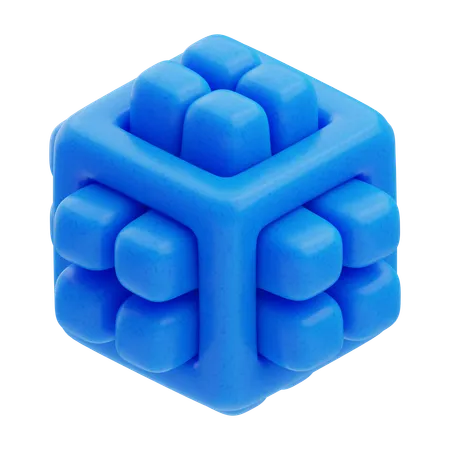 Gitterwürfel  3D Icon