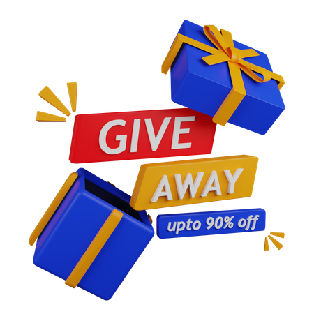 Give away  3D Icon