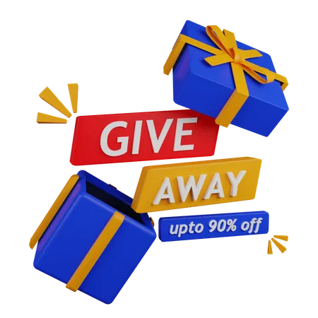 Give away  3D Icon