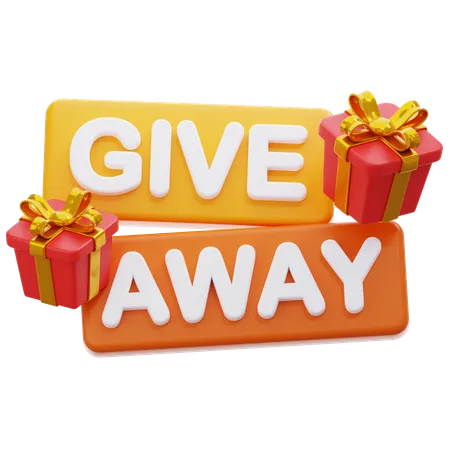 Give Away  3D Icon