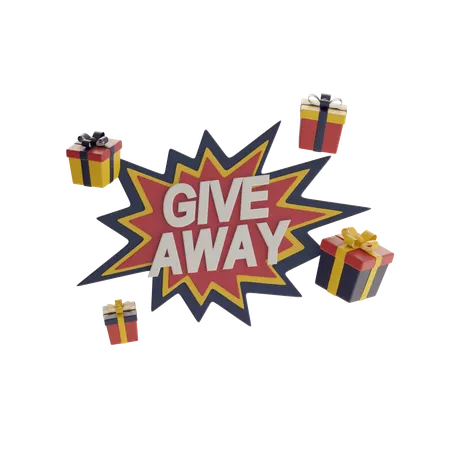Give Away  3D Icon
