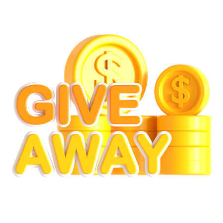 Give Away Money  3D Icon