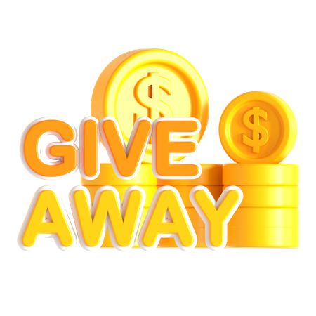 Give Away Money  3D Icon
